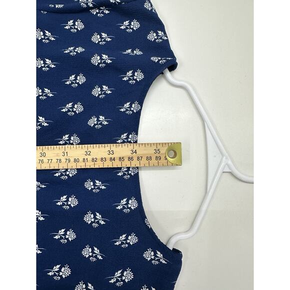 Xhilaration Womens Dress Size XXL Blue Long Sleeve Surplice Lined - Picture 12 of 13